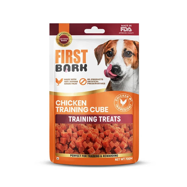 FIRST BARK CHICKEN TRAINING CUBES 70G