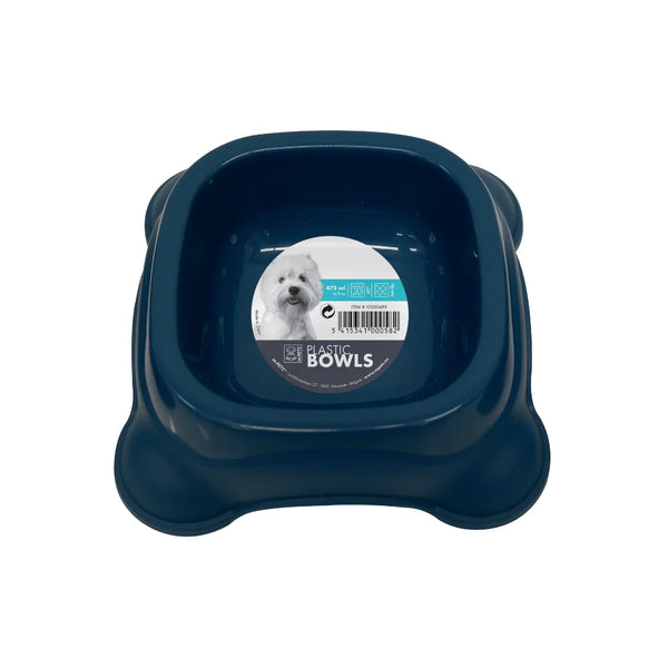 M PETS PLASTIC SINGLE BOWL(M)775ML