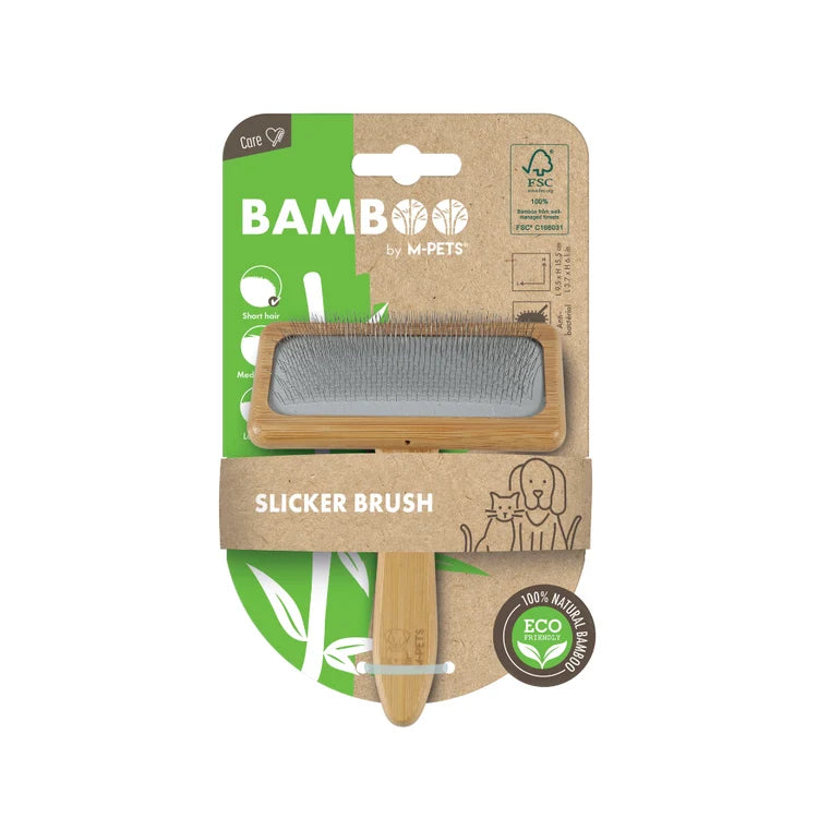 M PETS BAMBOO SLICKER BRUSH M