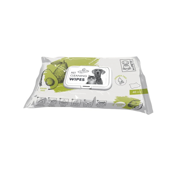 M PETS CLEANING WIPES AVOCADO 15X20CM 40PCS