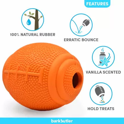 BARKBUTLER JUST A FOOTBALL SMALL ORANGE
