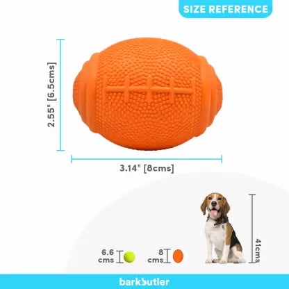 BARKBUTLER JUST A FOOTBALL SMALL ORANGE