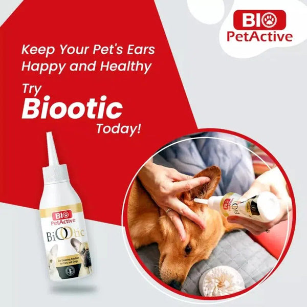 BIO PETACTIVE BIO OTIC EAR CLEANER FOR CATS AND DOGS
