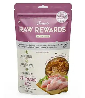 CHESTER RAW REWARD SOFT TRAINING BITES 50G