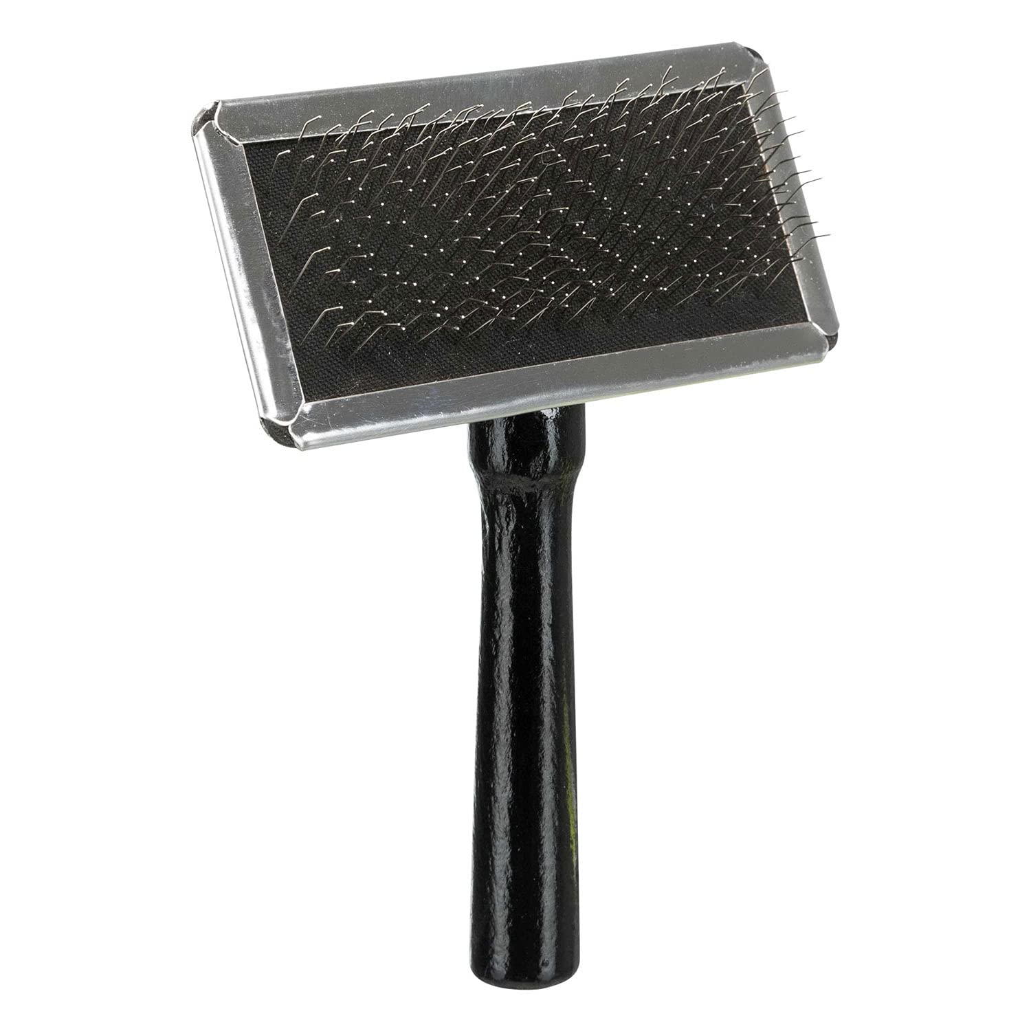 TRIXIE DOG CAT SLICKER BRUSH WITH BRUSH CLEANER