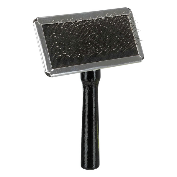 TRIXIE DOG CAT SLICKER BRUSH WITH BRUSH CLEANER