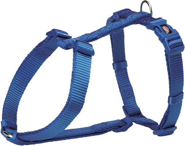 TRIXIE PREMIUM H HARNESS S M 42 60CM 15MM ROYAL BLUE