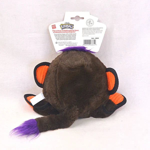 GIGWI PLUSH JUMBALL BROWN MONKEY M
