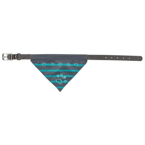 COLLAR WITH NECKERCHIEF S M 30 38 CM 20 MM GRAPHITE