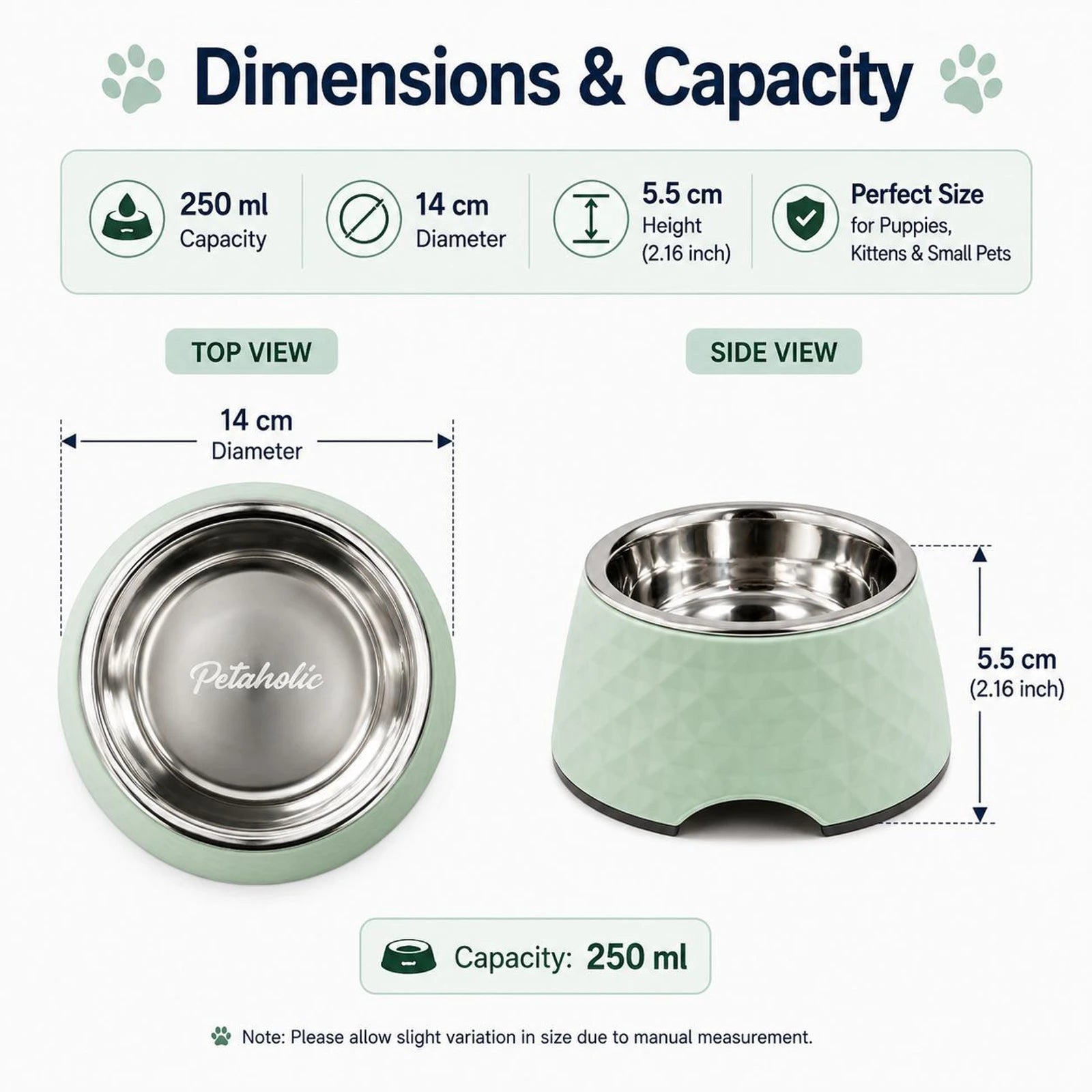 PETAHOLIC FEEDING PRINTED BOWL SMALL