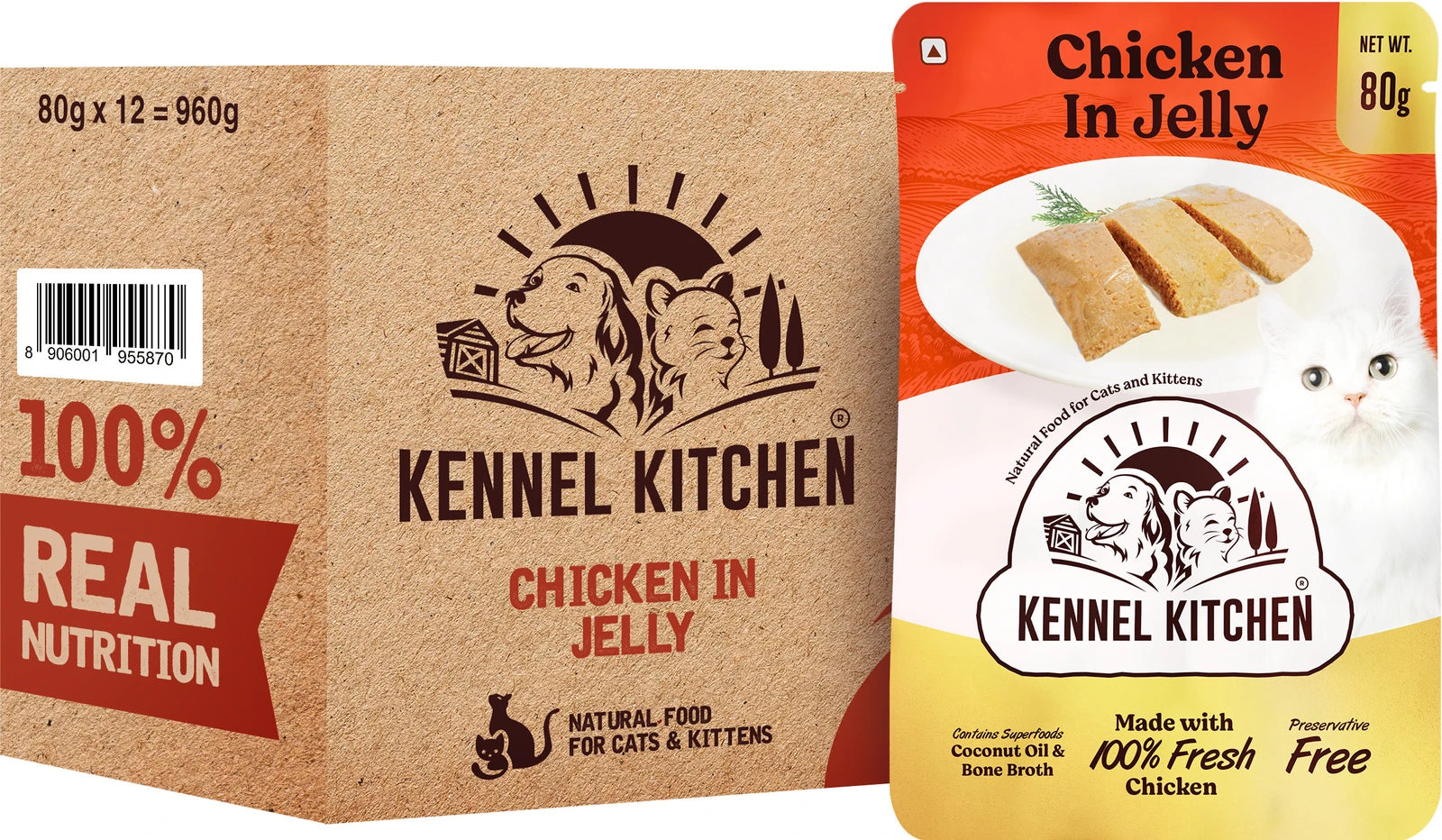 KENNEL KITCHEN CHICKEN IN JELLY 80G