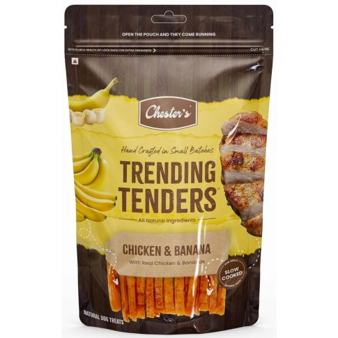 CHESTER TRENDING TENDERS CHICKEN & BANANA 50GM