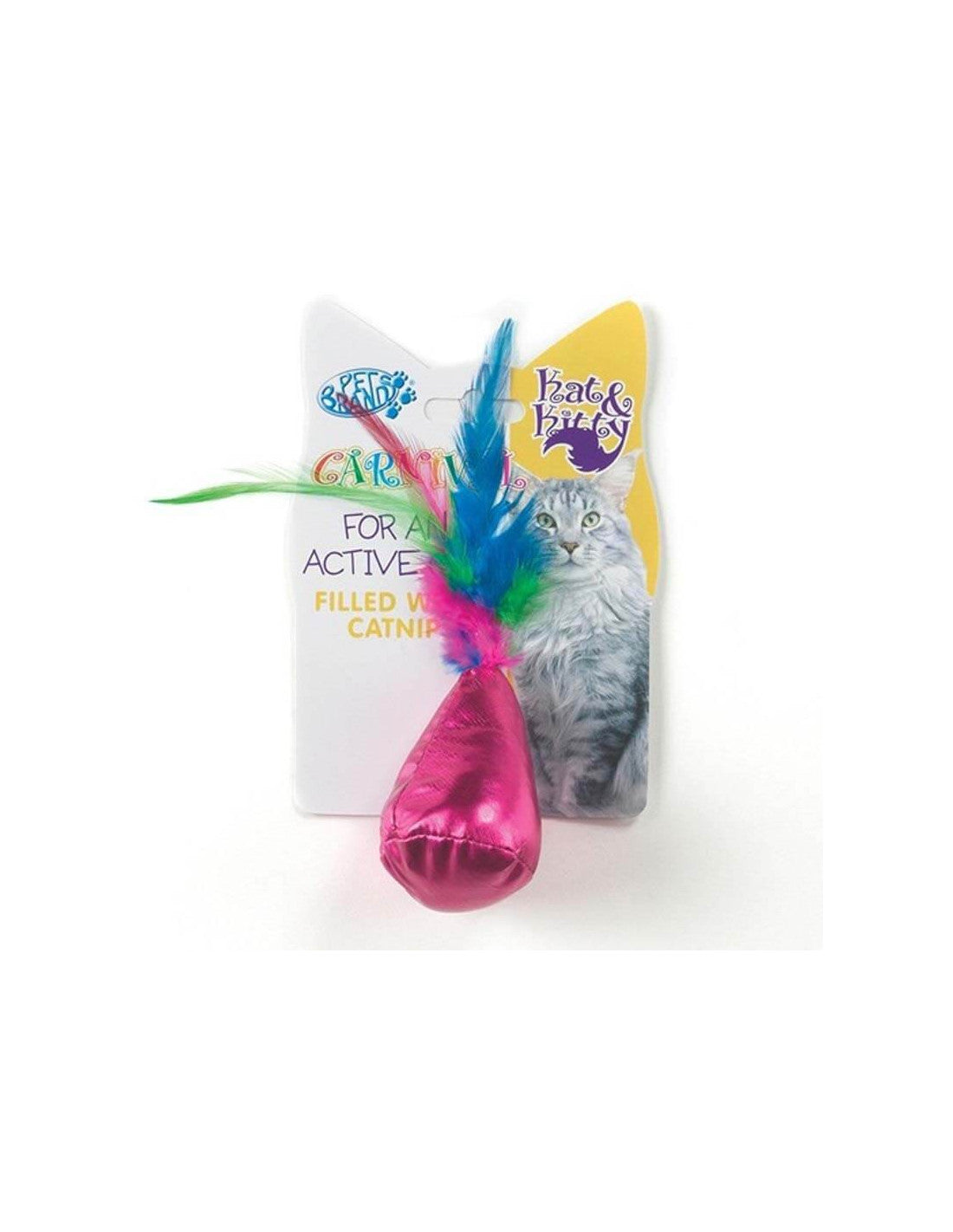 PET BRANDS CARNIVAL CAT BAG AND FEATHER