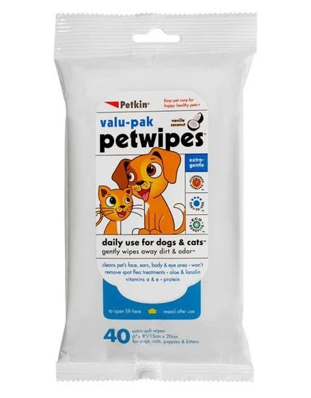 PETKIN PETWIPES VALUE PACK(40 PLUS 20)WIPES