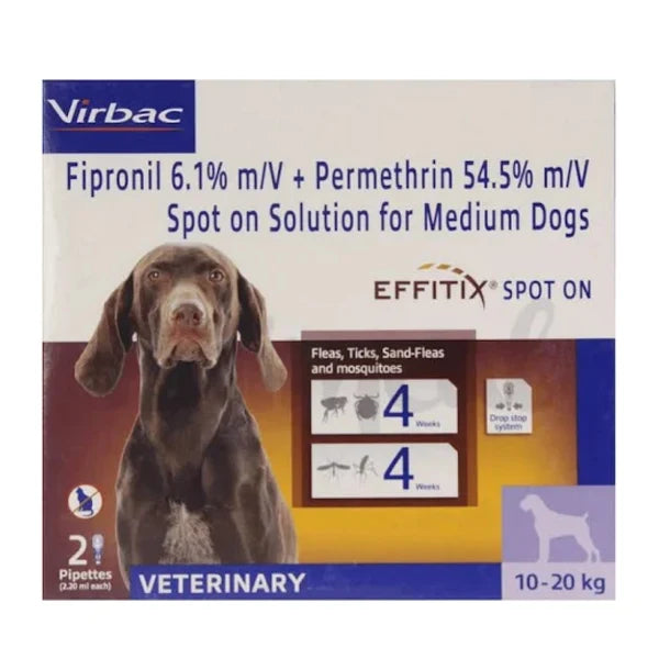 VIRBAC EFFITIX SPOT ON SMALL DOG 4 10 KG