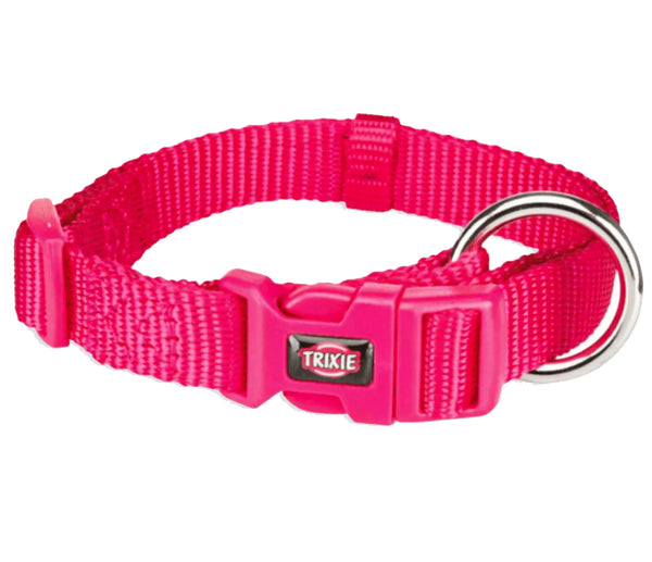 TRIXIE PREMIUM COLLAR S M 30 45CM 15MM FUCHSIA