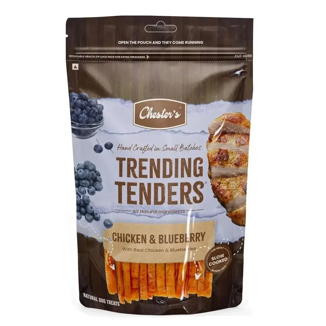 CHESTER TRENDING TENDERS CHICKEN & BLUEBERRY 50GM