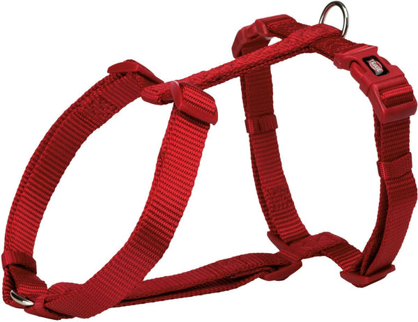 TRIXIE PREMIUM H HARNESS S M 42 60CM 15MM RED