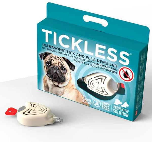 TICKLESS PET ULTRASONIC TICK AND FLEA REPELLER CREAM COLOUR
