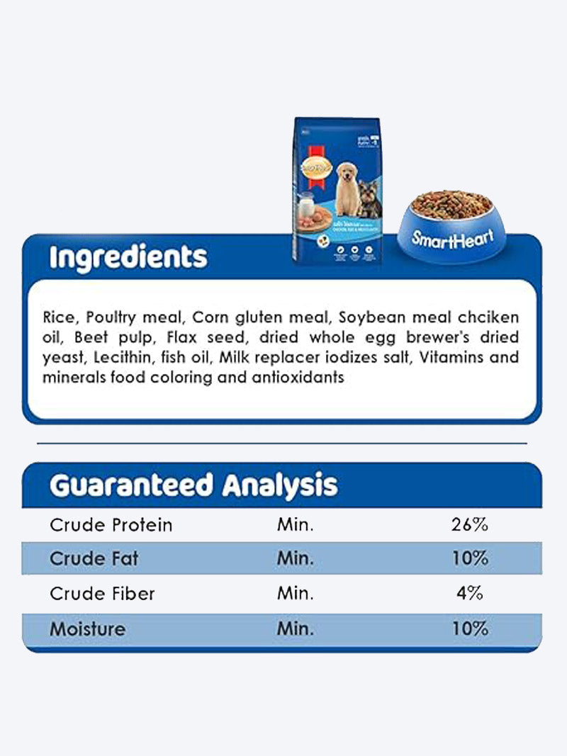 SMARTHEART CHICKEN EGG AND MILK 2.7 KG