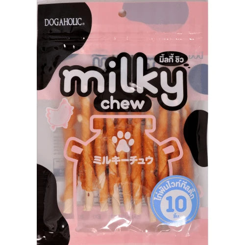 DOGAHOLIC MILKY CHEW CHICKEN STICK STYLE 10 PCS