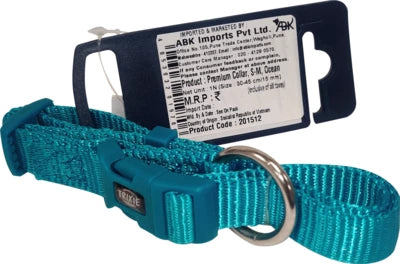 TRIXIE PREMIUM COLLAR S M 30 45CM 15MM OCEAN