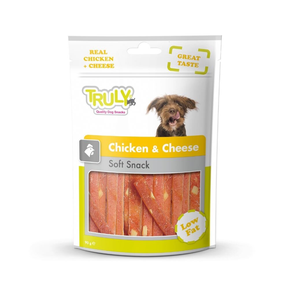 TRULY CHICKEN CHEESE SLICES 90GM