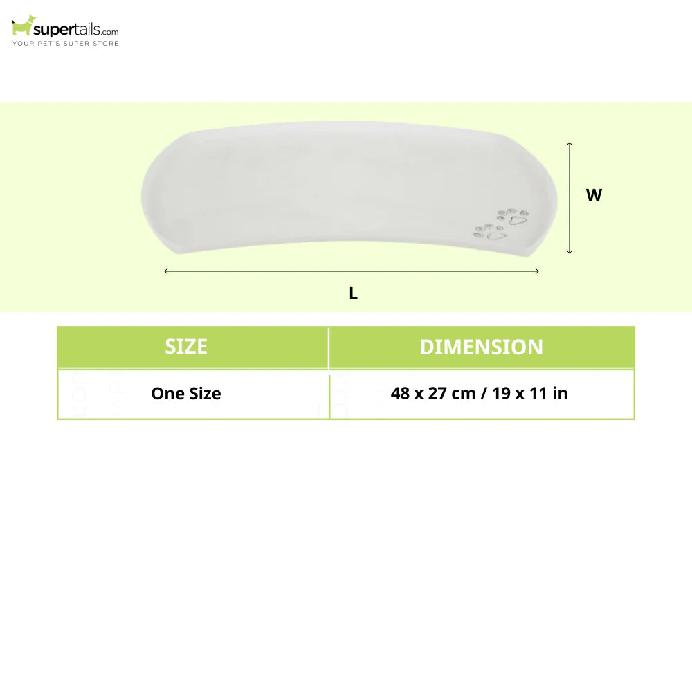 PLACE MAT SILICON 48X27 CM BLUE